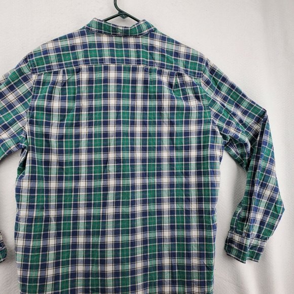 American Eagle Outfitters Shirt Mens Blue Plaid 100% Cotton Size Extra Large - Picture 11 of 12